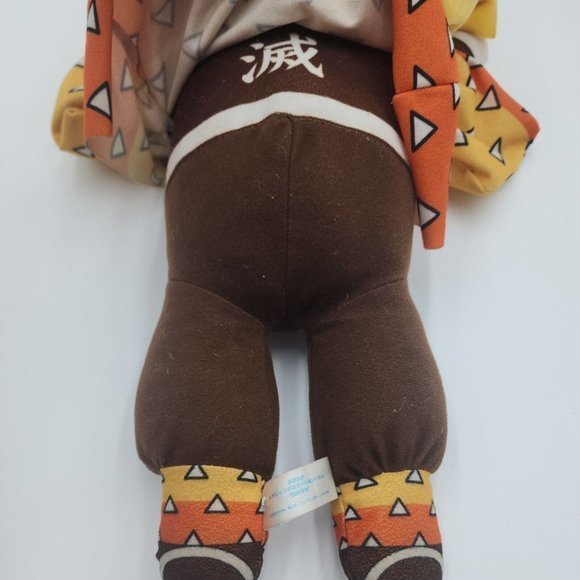 Sega Demon‎ Slayer Kimetsu no Yaiba Zenitsu Agatsuma 15" Plush Yellow Sad Laying - Picture 4 of 8
